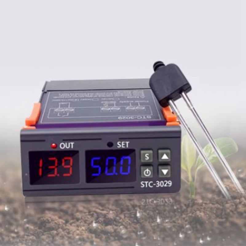 STC-3029 Moisture Controller Soil Moisture Sensor Module Soil Moisture Tester For Gardening Plants Farming