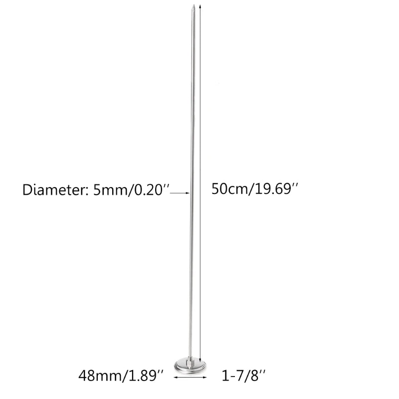 50cm 0℃-120℃ Compost Soil Thermometer Simple Operation 0℃-120℃ Lightweight