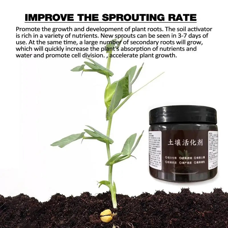 Organic Plant Fertilizer Plant Stress Resistance Soil Activator Water Soluble Flower Fertilizer & Soil Activator For Root Growth