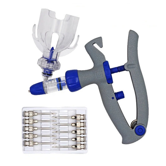 1 Pcs 0.1ml-5ml Continuous Vaccine Injection Poultry Adjustable Automatic 10 Needles Chicken Pig Cow Sheep Veterinary Tool