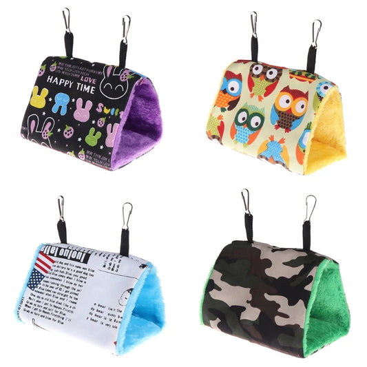 Parrot Nest Hammock Hanging Cage Warm Winter Birds Cage Bed Toys Hamster House