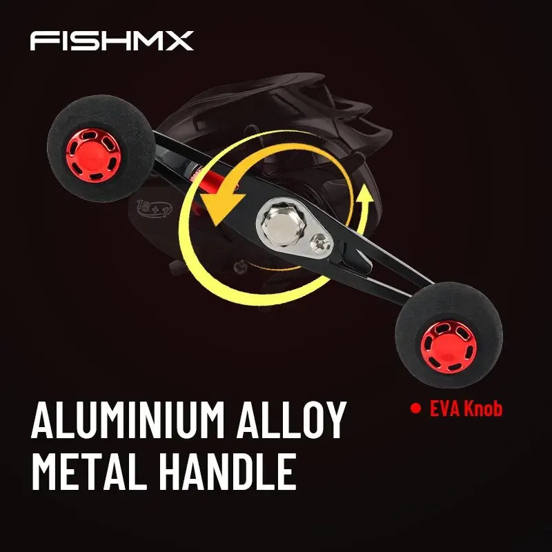 Fishmx Baitcasting Reel 10KG Max Drag Fishing Reel For Bass in Ocean Environment 48 Hours Reel Fishing Accessories