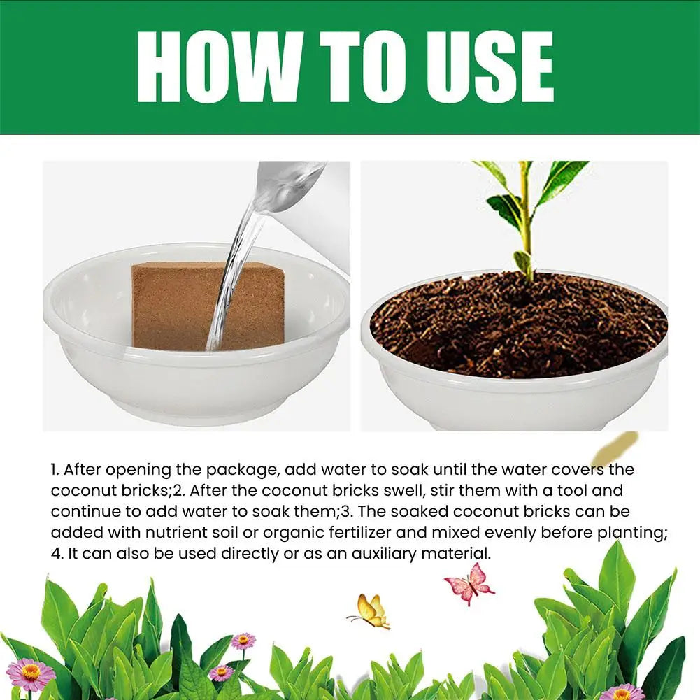 Reptile Coconut Soil Coir Pressed Coconut Fiber Substrate Lizard Tortoise Reptile Bedding Soil Reptile Terrarium Bottom Supplies