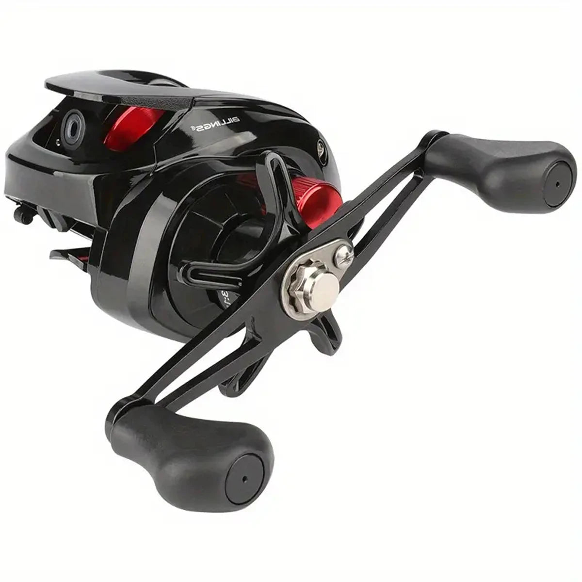 1PCS Red Left/Right hand Metal Spool Max Drag 8kg Baitcasting Fishing Reel Saltwater/Freshwater Perch Pike Fishing Reel For Bass