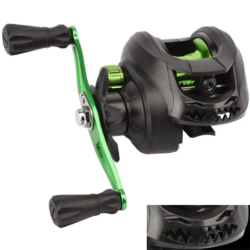 Fishing Reel Max Drag 8kg Baitcasting Reel With Aluminum Spool For Lure Freshwater Pesca Left And Right