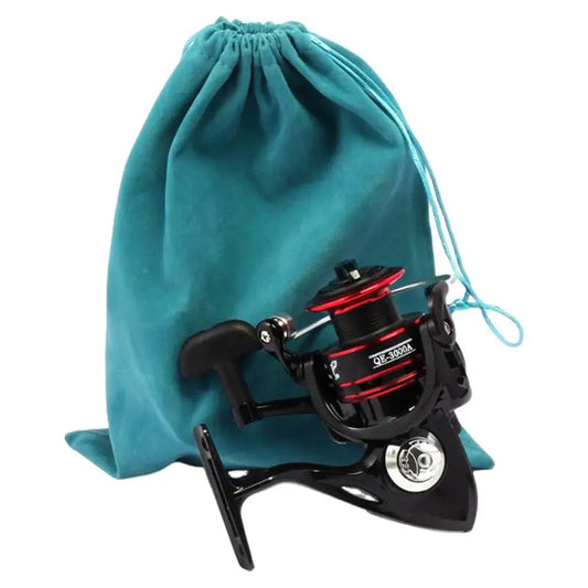 Fishing Tackle Fishing Gear Accessories Wheel Storage Pouch Bag Fishing Reel Bag Portable Drawstring Reel Fishing Gear Bag