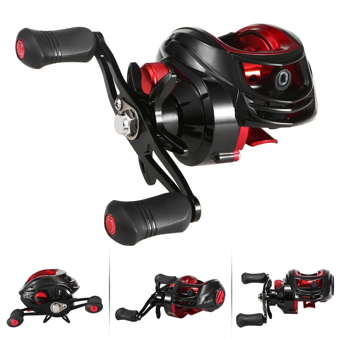 Baitcasting Reel 18+1BB Ball Bearings Baitcasting Fishing Reel High Speed 7.2:1 Gear Ratio Magnetic Brake System Baitcaster Reel