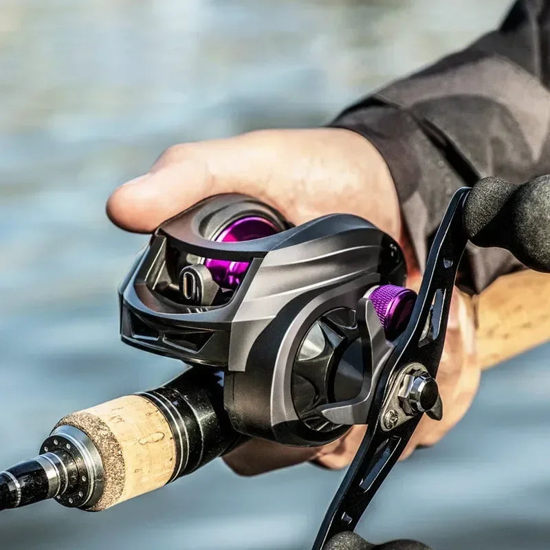 Fishing Reel Max Drag 8kg Baitcasting Reel With Aluminum Spool For Lure Freshwater Pesca Left And Right