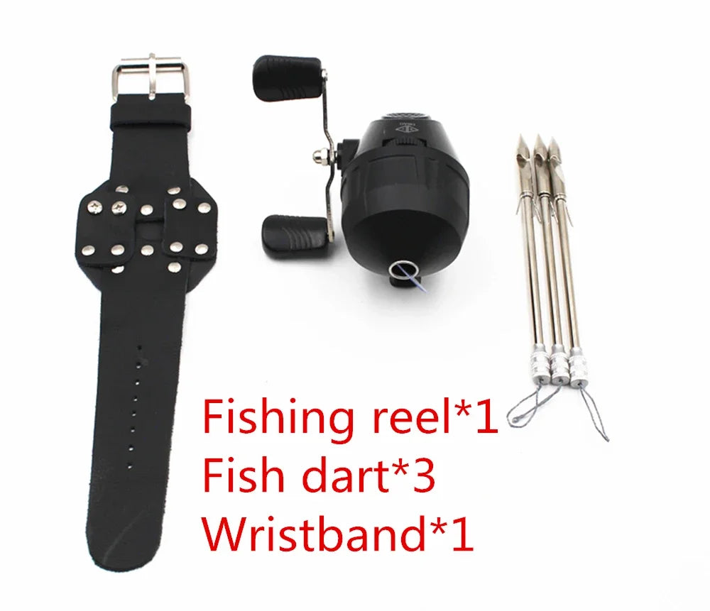 BL10s Outdoor Hunting Slingshot Fishing Reel Closed Double Arm Rotating Reel Archery Fishing Tool High Quality Accessories