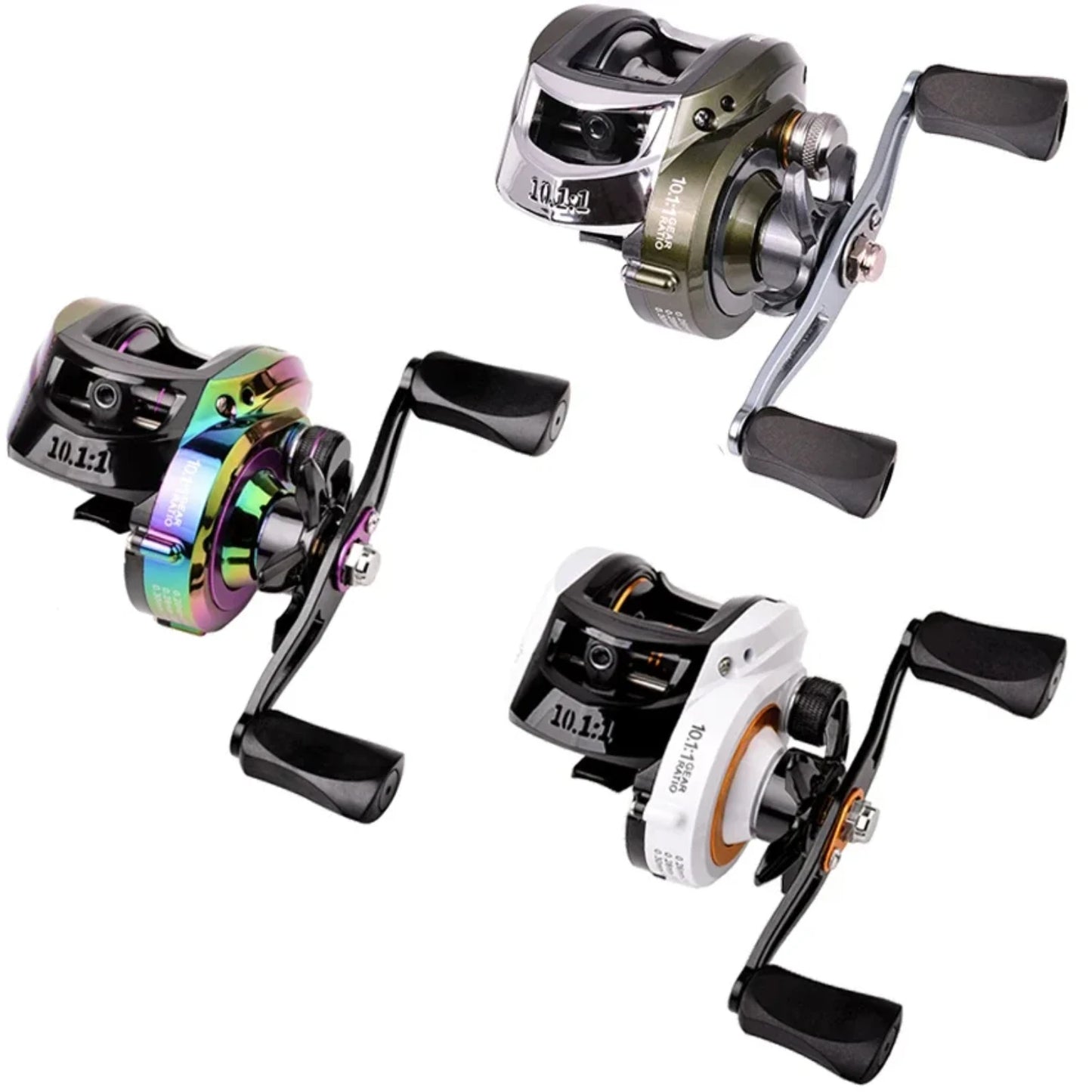 Metal Spool Baitcasting Reel 10kg Max Drag 10.1 1 High Speed Gear Ratio Saltwater Freshwater Fishing Wheel Fishing Reel Fly reel