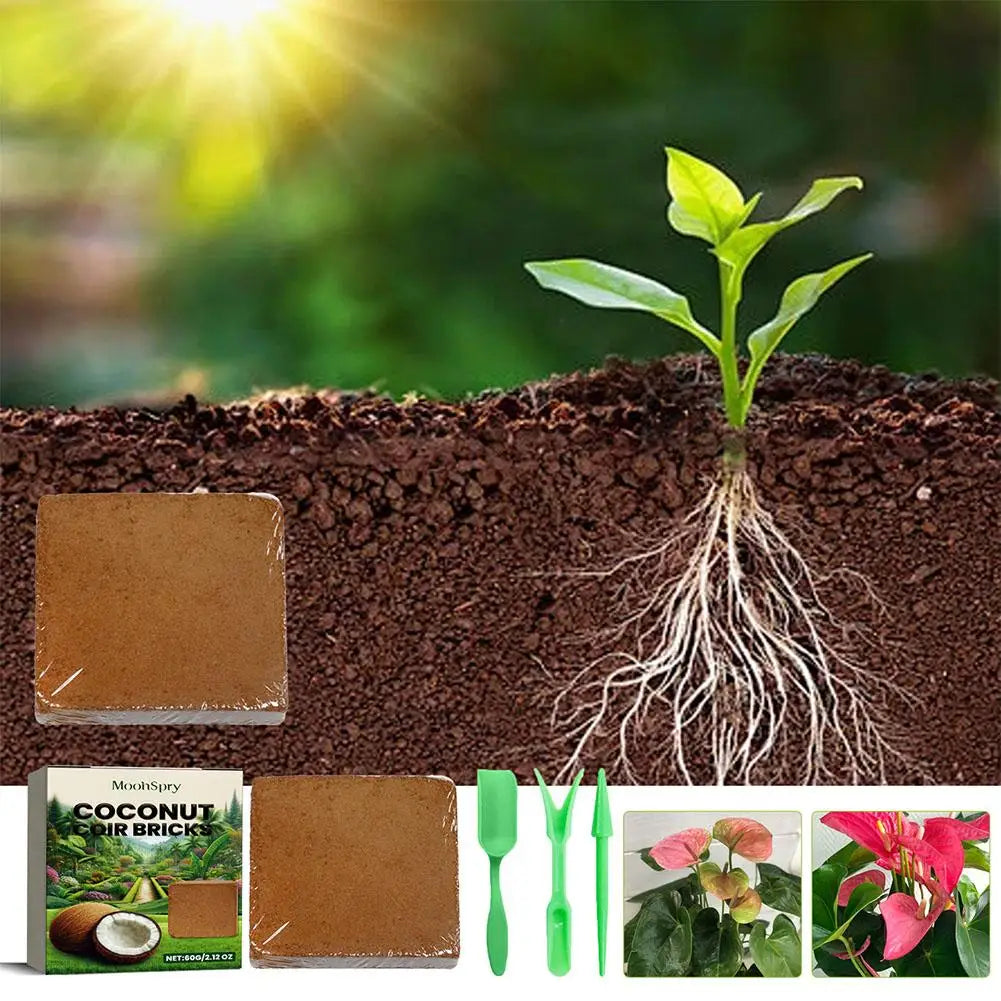 Reptile Coconut Soil Coir Pressed Coconut Fiber Substrate Lizard Tortoise Reptile Bedding Soil Reptile Terrarium Bottom Supplies