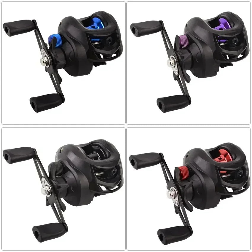 Fishing Reel Max Drag 8kg Baitcasting Reel With Aluminum Spool For Lure Freshwater Pesca Left And Right