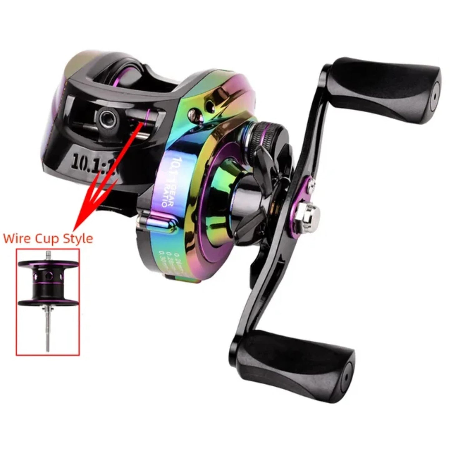 Metal Spool Baitcasting Reel 10kg Max Drag 10.1 1 High Speed Gear Ratio Saltwater Freshwater Fishing Wheel Fishing Reel Fly reel