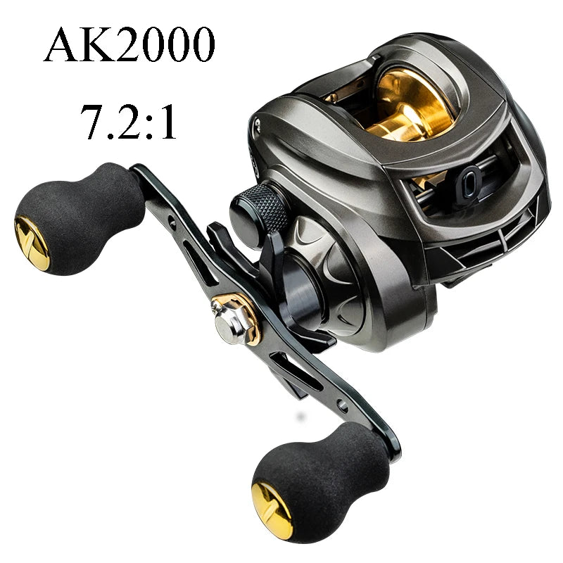 Baitcasting Reel 6.3/7.2:1 8KG Max Drag Fishing Reel For Bass in ocean environment 48 Hours Reel Fishing Accessories