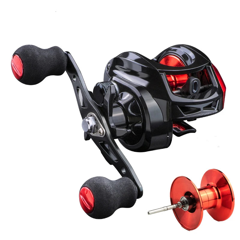 Baitcasting Reel 6.3/7.2:1 8KG Max Drag Fishing Reel For Bass in ocean environment 48 Hours Reel Fishing Accessories