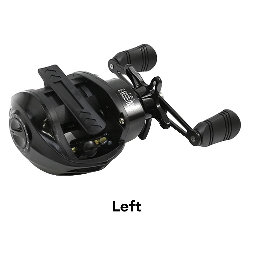 Baitcasting Reel 7.2:1 Gear Ratio Fishing Reels Wheel Max Drag 10kg Fresh Saltwater 18+1BB for Beginners Fishing Pesca Wheel