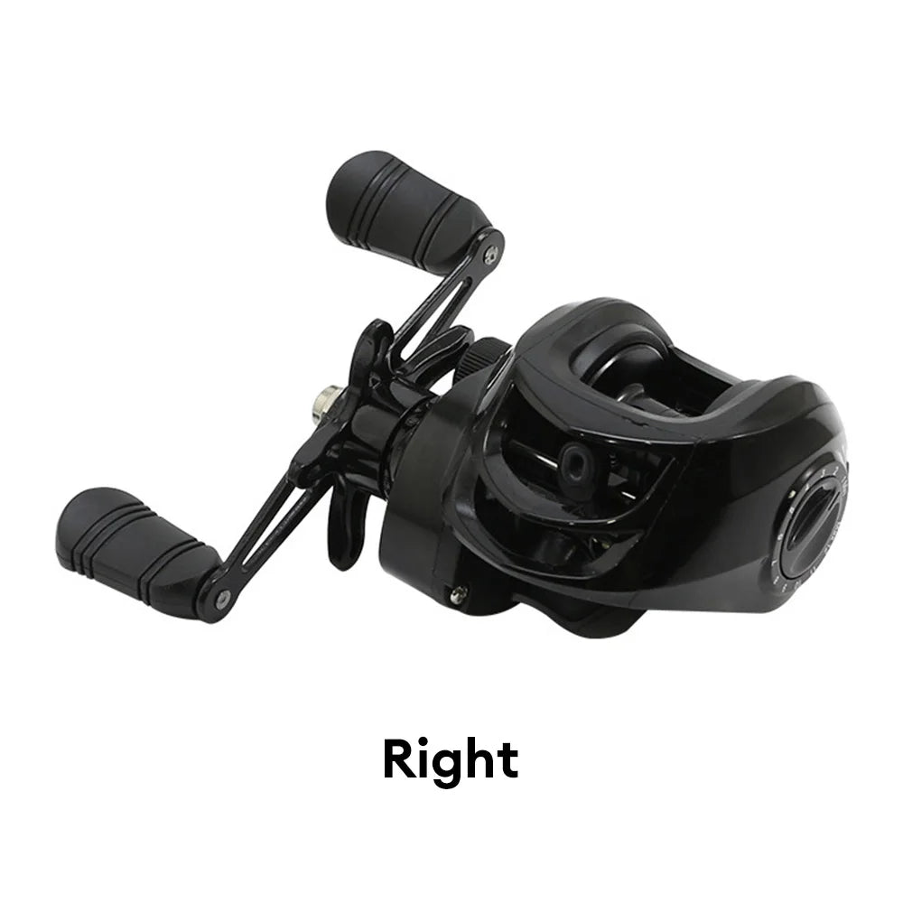 Baitcasting Reel 7.2:1 Gear Ratio Fishing Reels Wheel Max Drag 10kg Fresh Saltwater 18+1BB for Beginners Fishing Pesca Wheel
