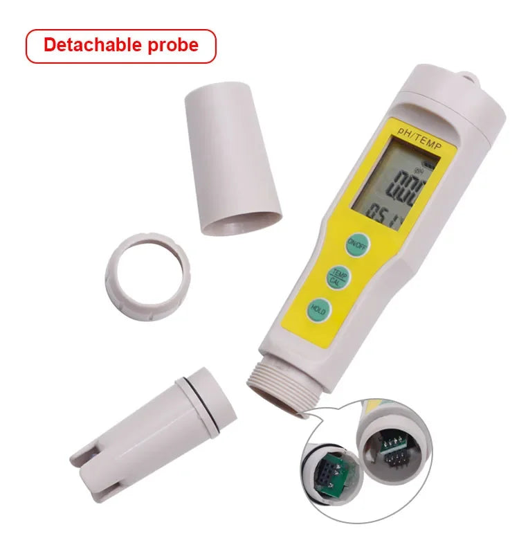 High Precision PH-03 PH Tester Digital LCD PH Meters Pen Type Soil Aquarium Safe Pool Water Wine Urine Tester Analyzer
